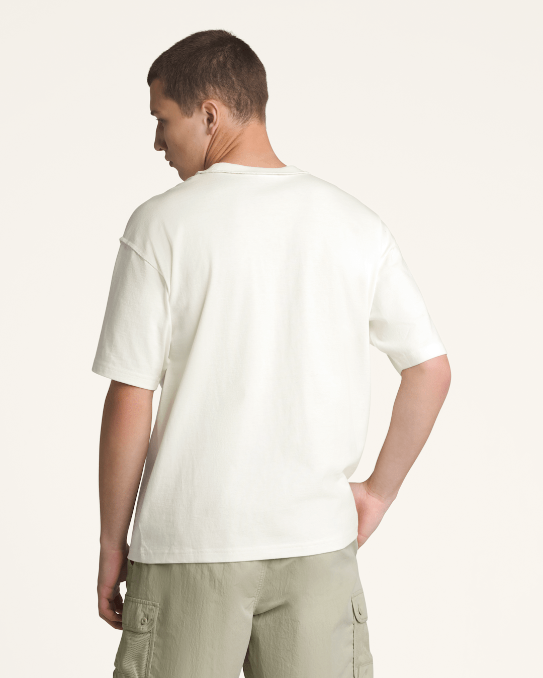 Premium Short Sleeve T-Shirt in Marshmallow White | Vans near me