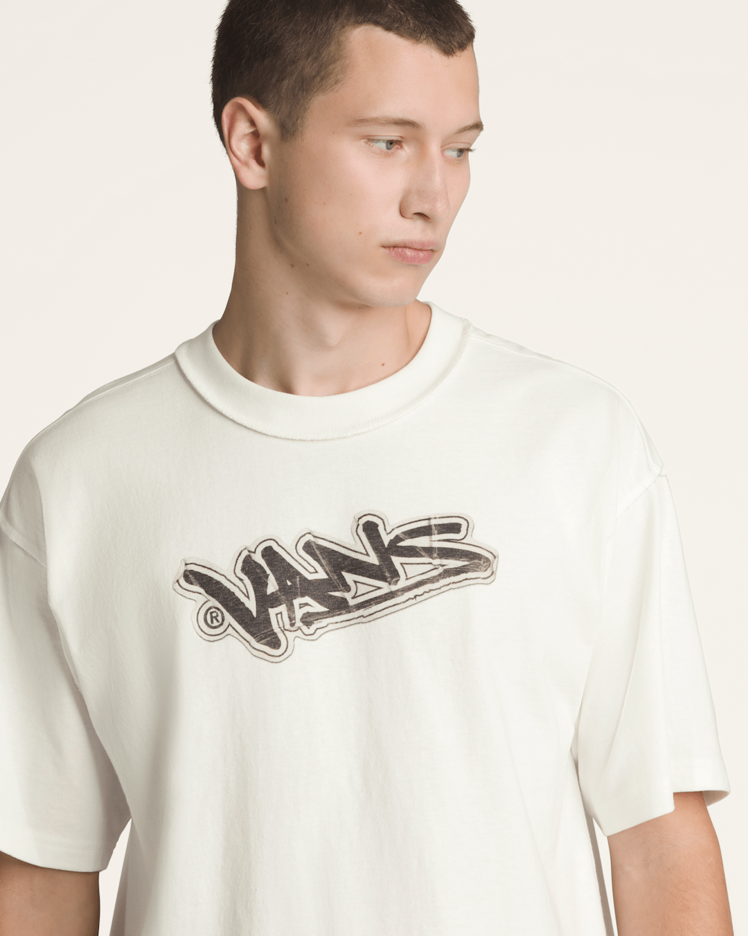 Premium Short Sleeve T-Shirt in Marshmallow White | Vans near me