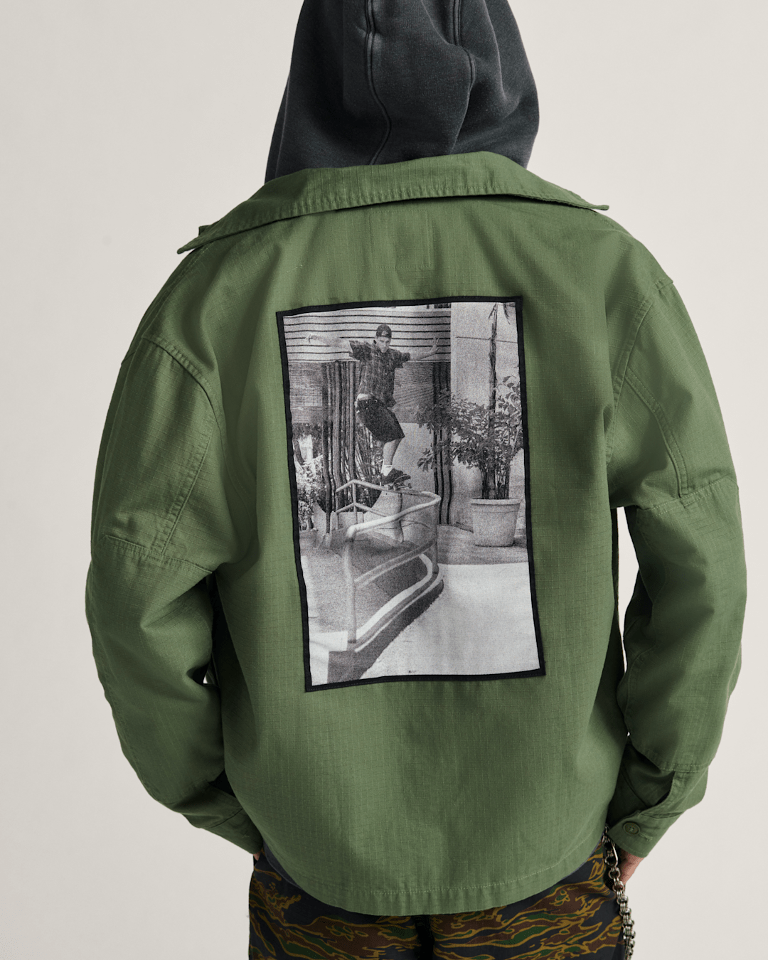 Skate Military Overshirt by Atiba Jefferson in Atiba Pine Forest Green | Vans on sale