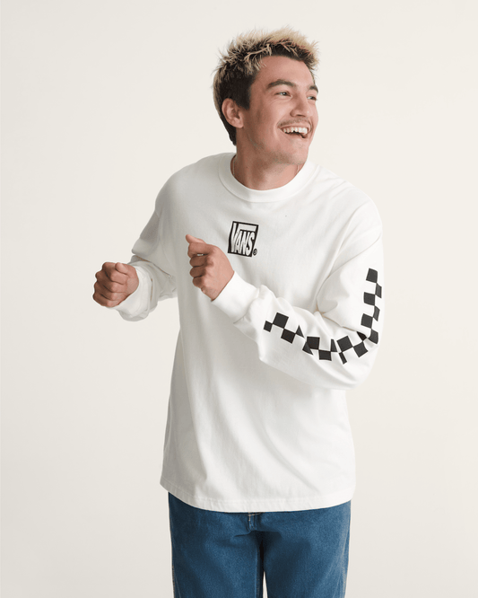 TeamTeam Long Sleeve T-Shirt in Egret White | Vans near me