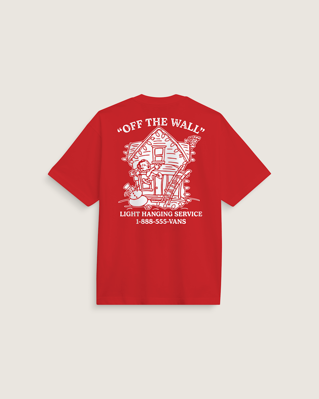 Deck the Walls T-Shirt in Red | Vans sale