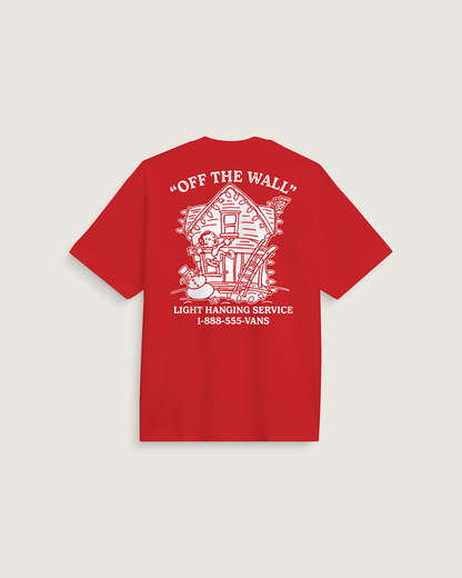 Deck the Walls T-Shirt in Red | Vans sale