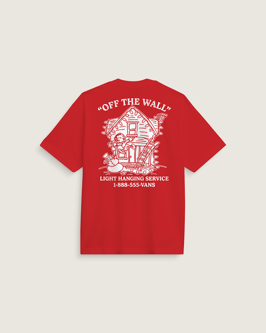 Deck the Walls T-Shirt in Red | Vans sale