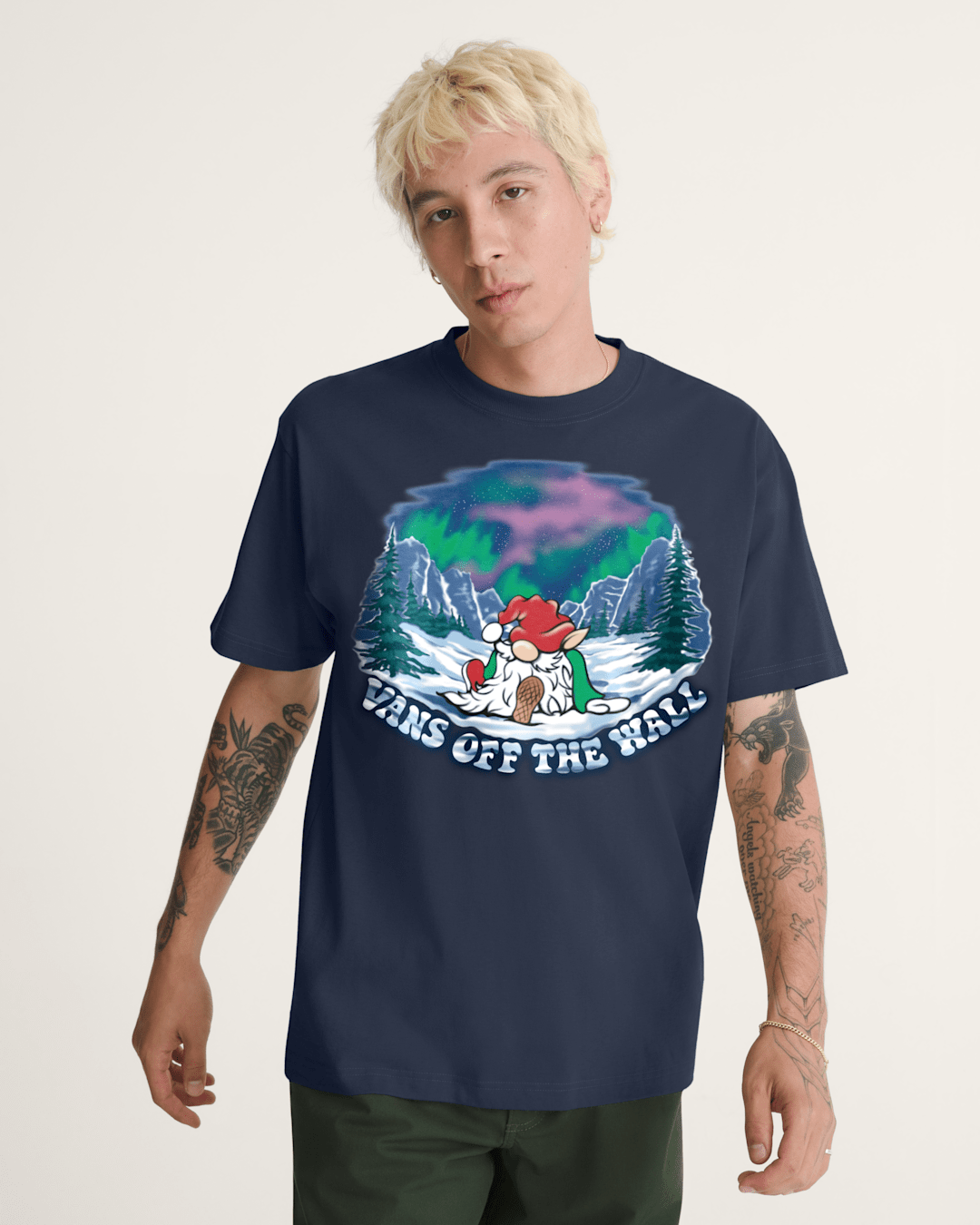 Northern Lights T-Shirt in Navy Blue | Vans discount
