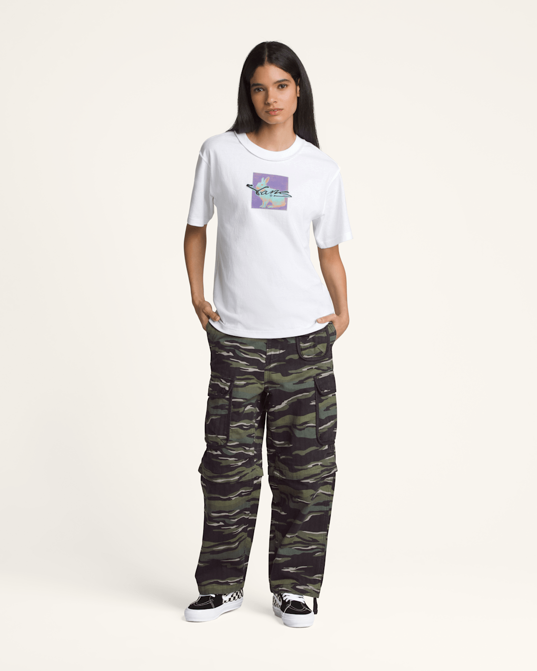 Premium Short Sleeve T-Shirt in White | Vans near me