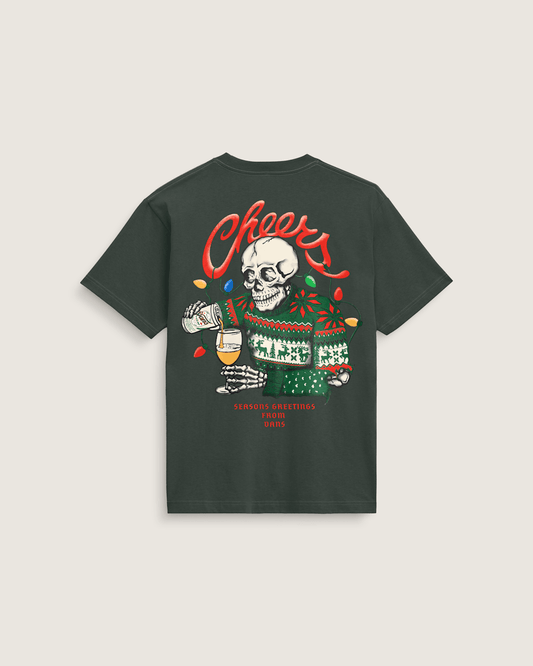 Seasons Greetings T-Shirt in Green | Vans on sale