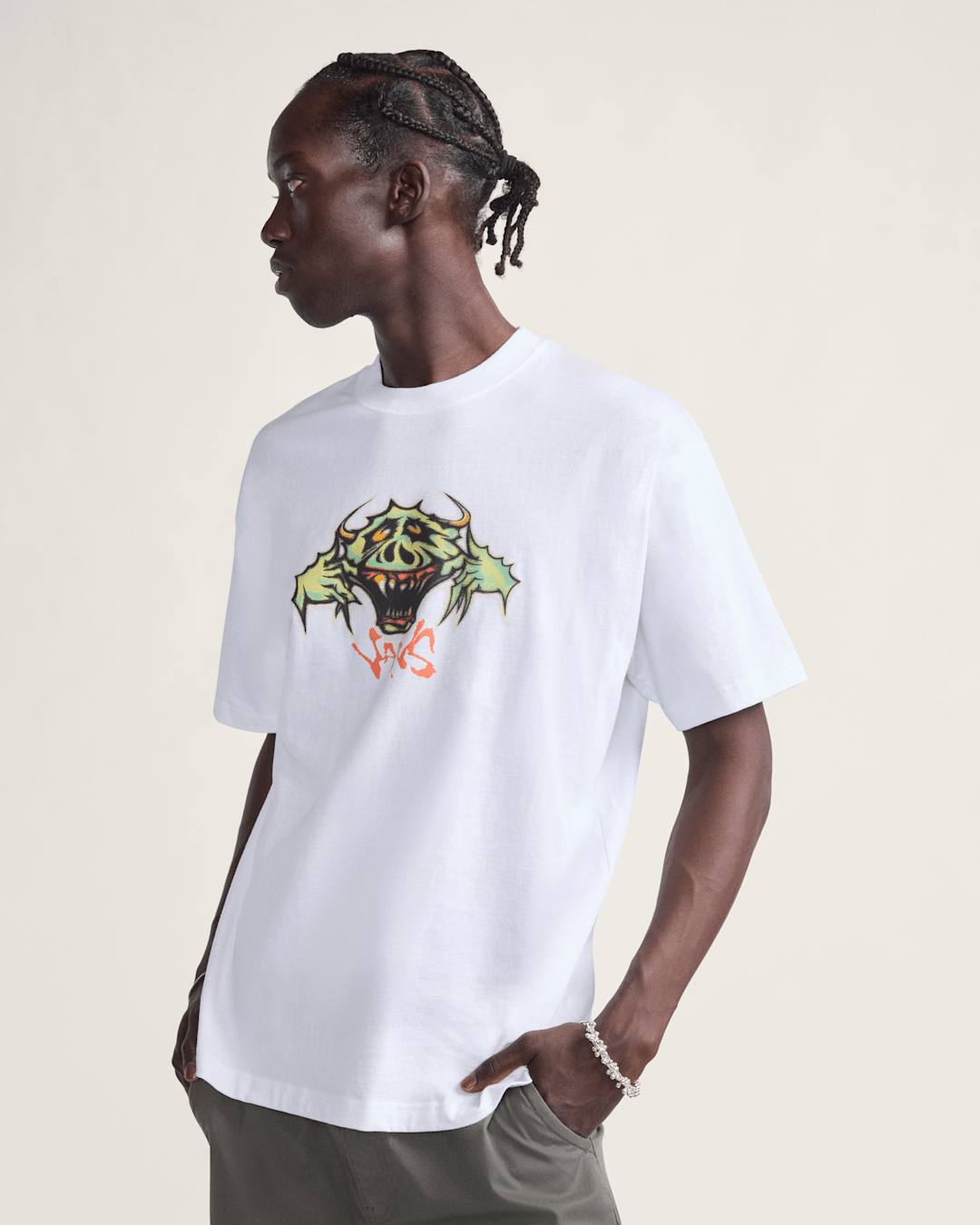 Goofy Ghoul T-Shirt in White | Vans discount