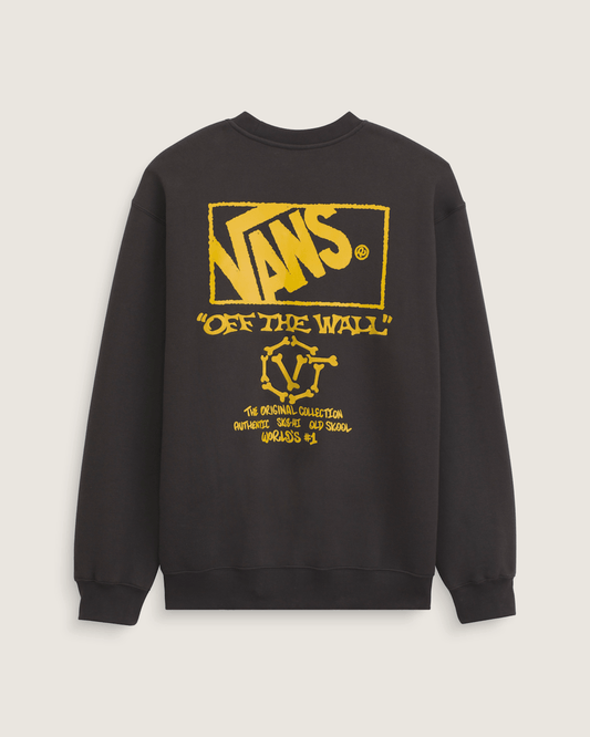 Circle Bones Formula Crew Sweatshirt in Black | Vans on sale