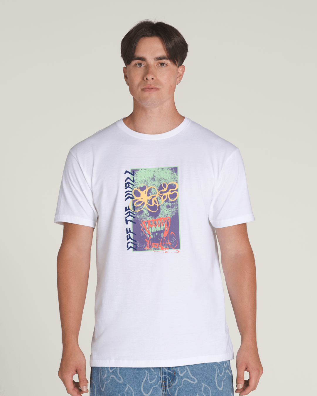 Spray Layer T-Shirt in White | Vans outlet