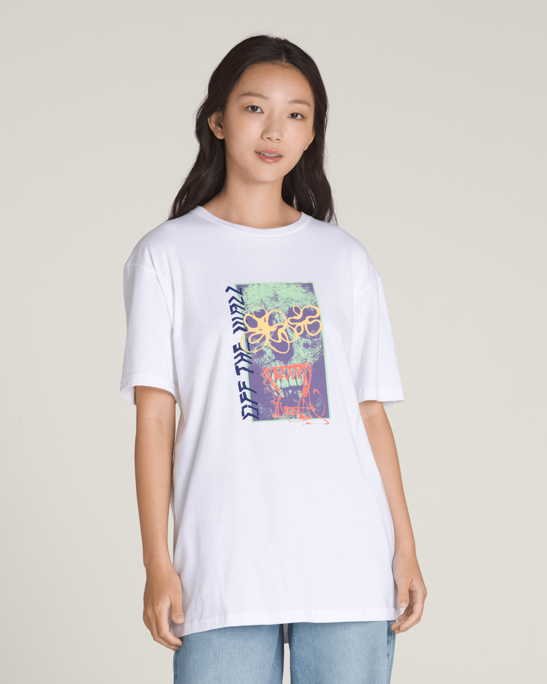 Spray Layer T-Shirt in White | Vans outlet