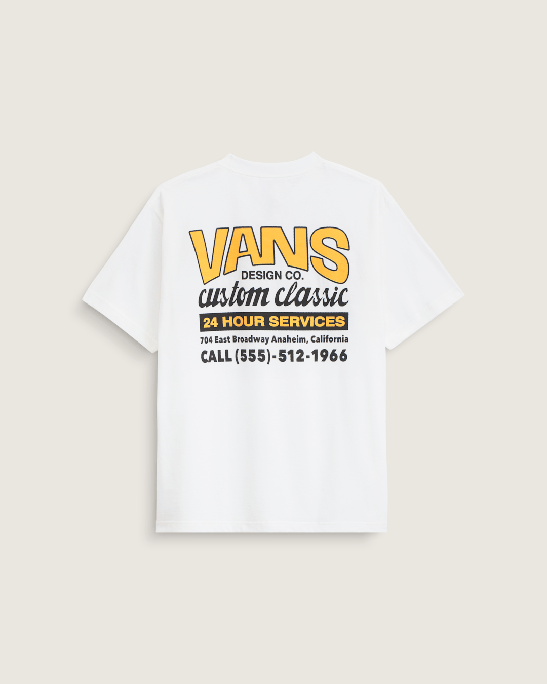 Shop Front T-Shirt in White / Sunny Yellow | Vans near me