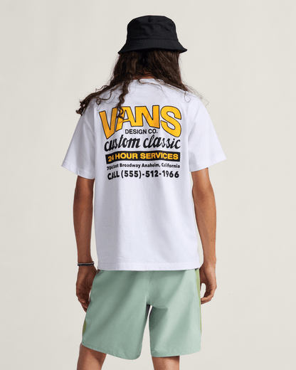 Shop Front T-Shirt in White / Sunny Yellow | Vans near me