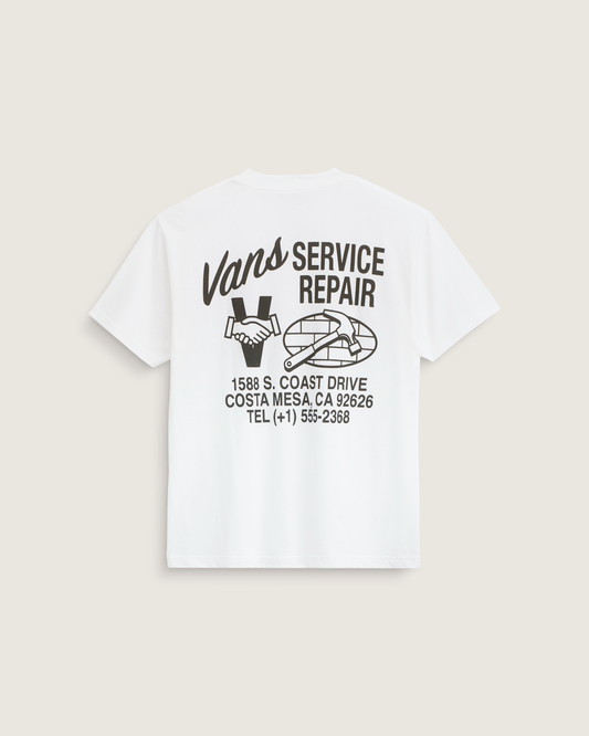 Service Repair T-Shirt in White | Vans near me
