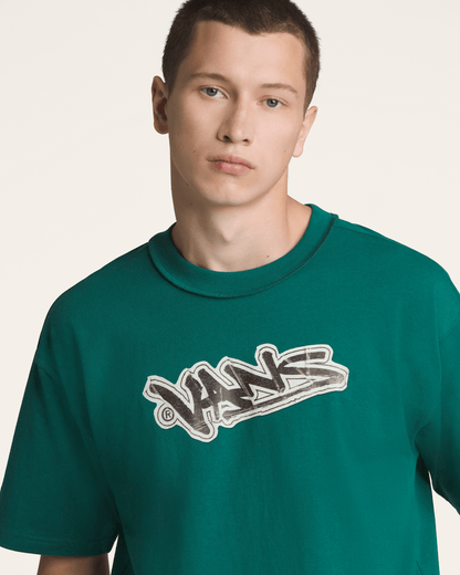 Premium Short Sleeve T-Shirt in Rain Forest Green | Vans sale