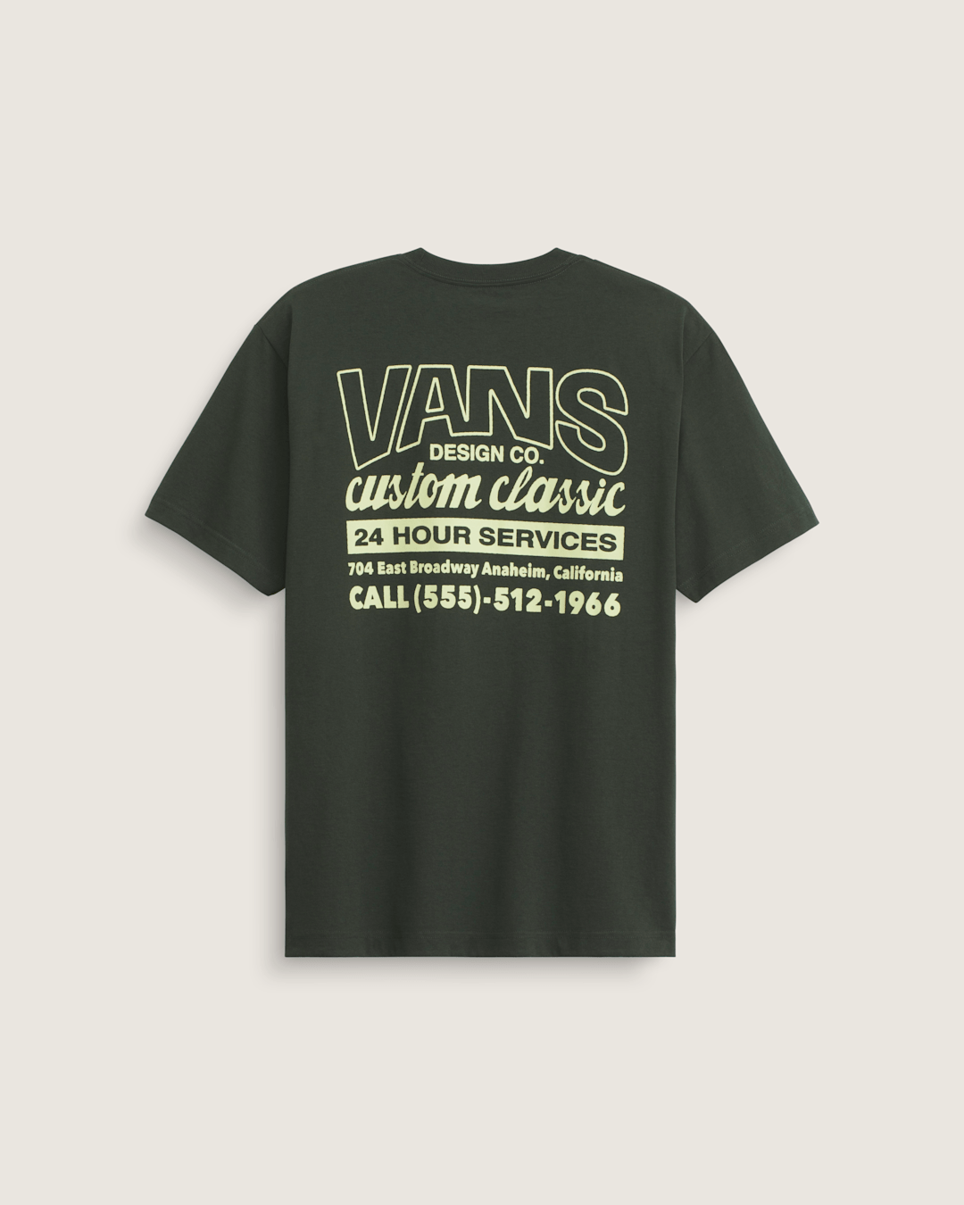 Shop Front T-Shirt in Dried Kelp Green | Vans on sale