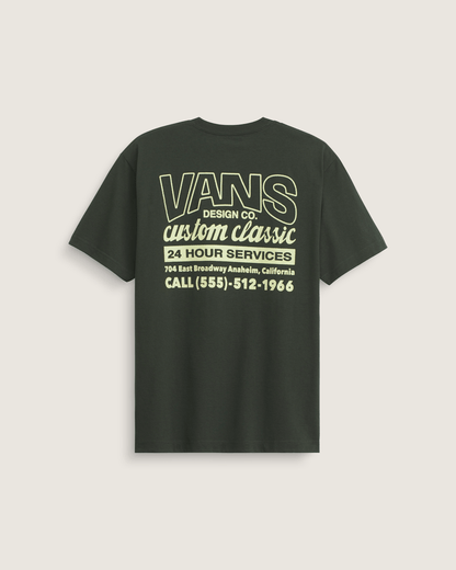 Shop Front T-Shirt in Dried Kelp Green | Vans on sale