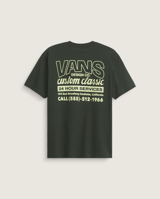 Shop Front T-Shirt in Dried Kelp Green | Vans on sale