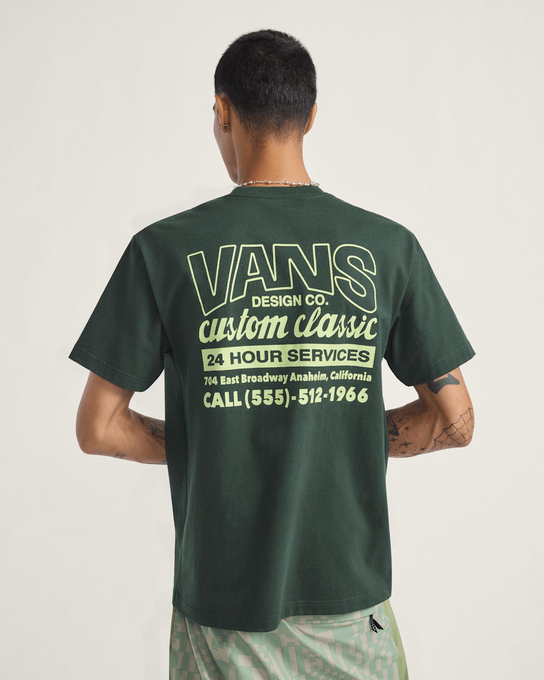 Shop Front T-Shirt in Dried Kelp Green | Vans on sale