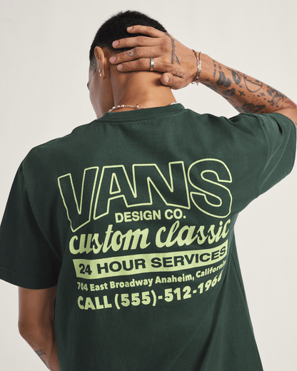 Shop Front T-Shirt in Dried Kelp Green | Vans on sale