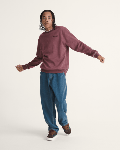 Vans 66 Crew Sweatshirt in Port Royale Red | Vans outlet