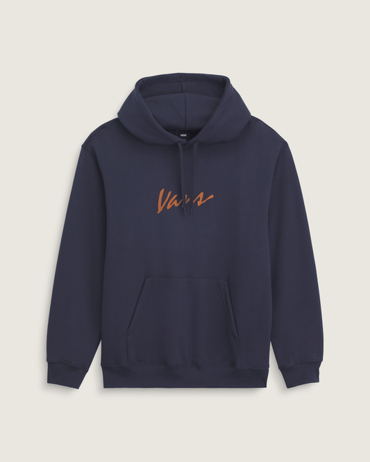 Scripted Vans Pullover Hoodie in Parisian Night Blue | Vans on sale