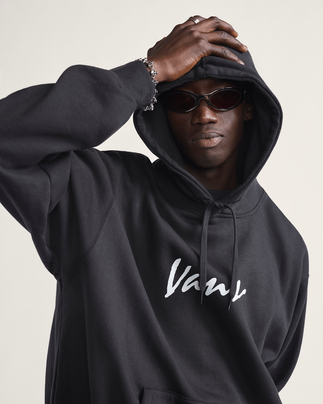 Scripted Vans Pullover Hoodie in Black | Vans near me