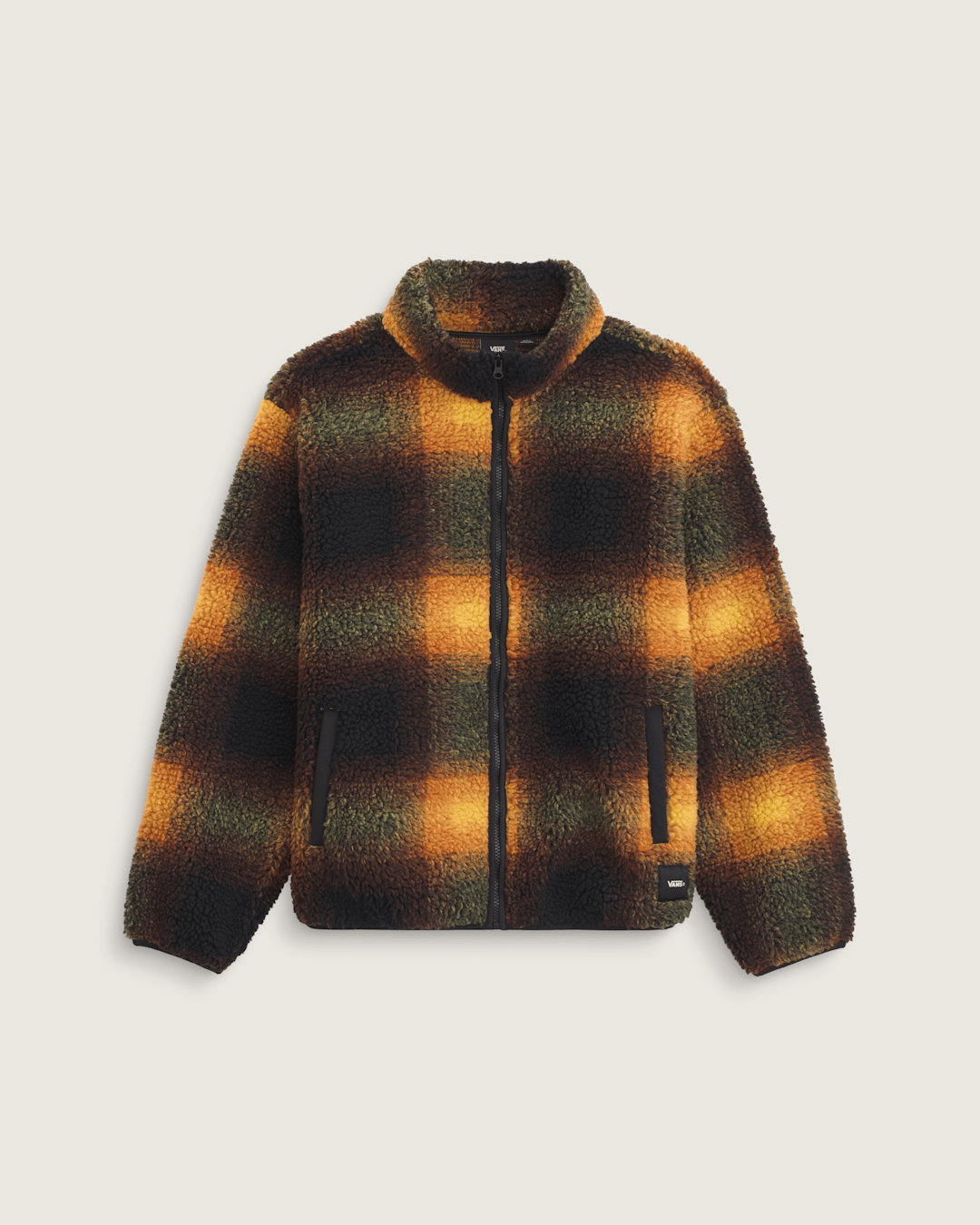 Heights High Pile Jacket in Green / Mustard Yellow | Vans near me