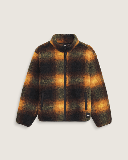 Heights High Pile Jacket in Green / Mustard Yellow | Vans near me