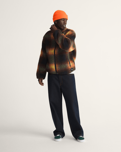 Heights High Pile Jacket in Green / Mustard Yellow | Vans near me