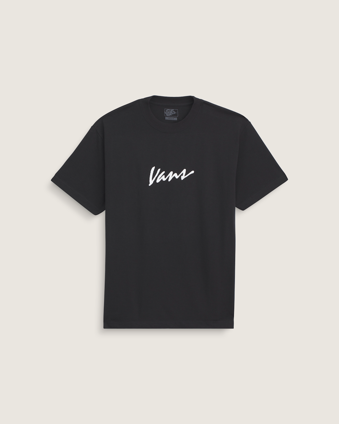 Classic Script T-Shirt in Black / White | Vans on sale