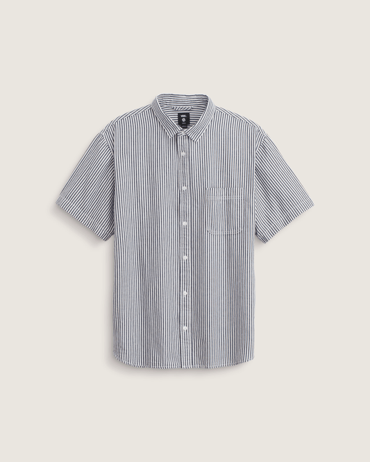 Lawson Stripe Button Up Shirt in White / Dress Blues | Vans sale