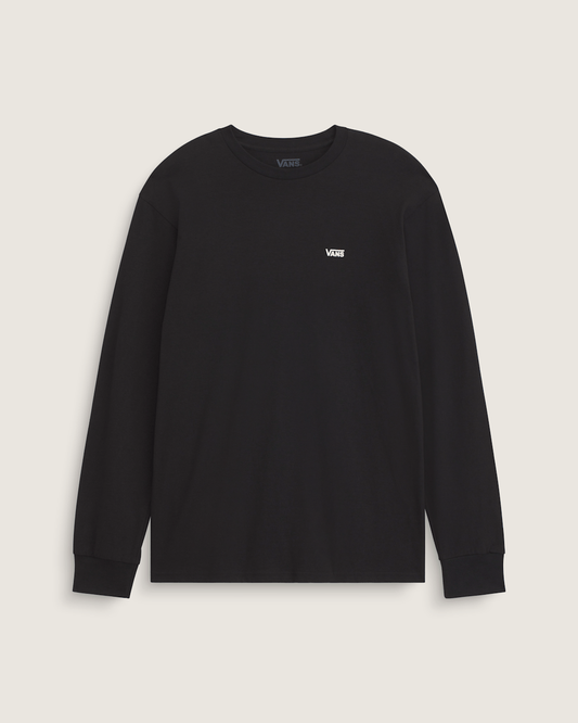 Left Chest Logo Long Sleeve T-Shirt in Black | Vans sale