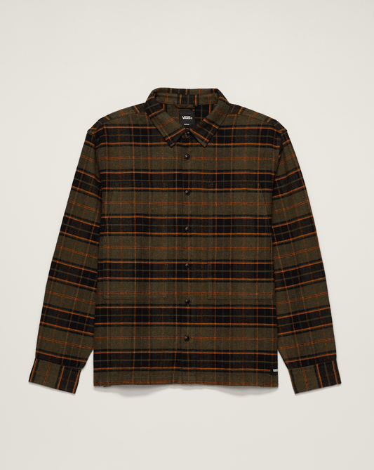 Premium Flannel Shirt in Grape Leaf Green | Vans on sale