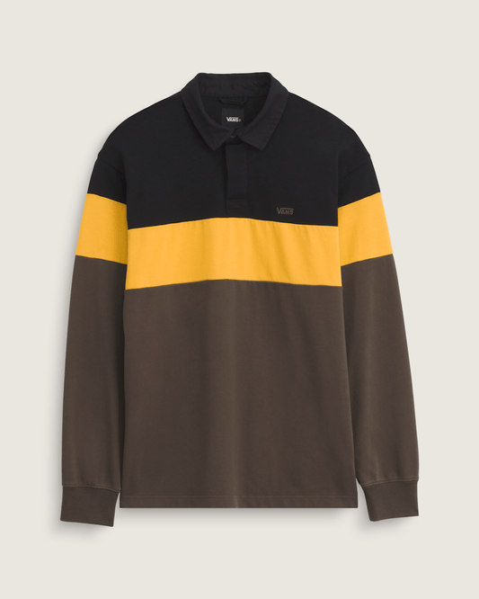 Andy Rugby Long Sleeve Shirt in Coal Brown | Vans outlet