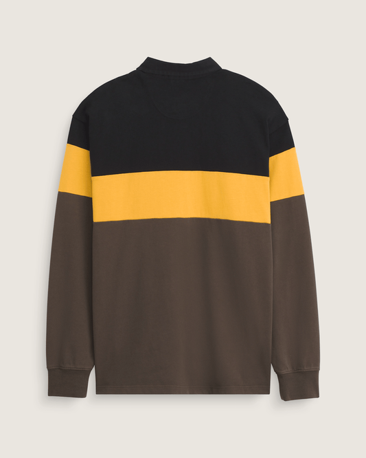 Andy Rugby Long Sleeve Shirt in Coal Brown | Vans outlet
