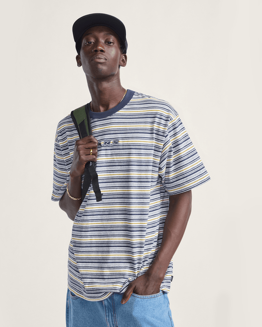Cameron Stripe Shirt in Blue / Marshmallow White | Vans discount