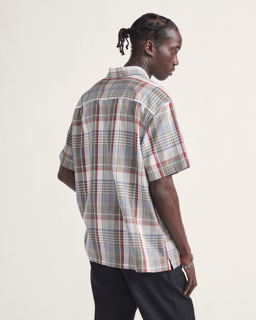 Premium Button Up Shirt in Egret White / Elm Green | Vans on sale