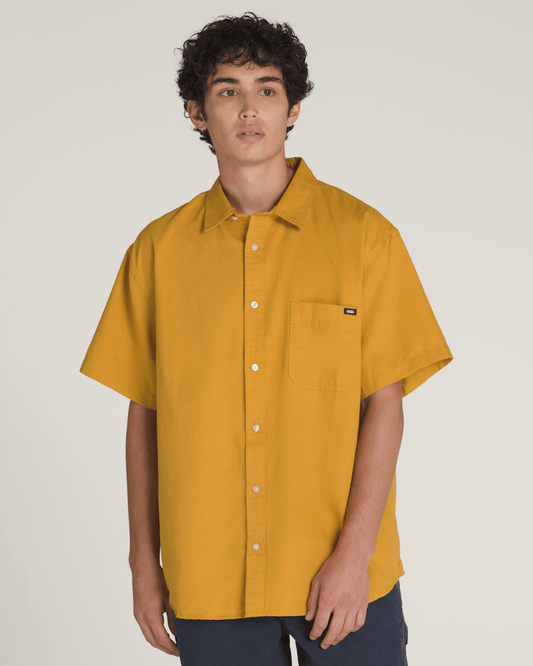 Lawson Solid Woven Shirt in Harvest Gold Yellow | Vans near me