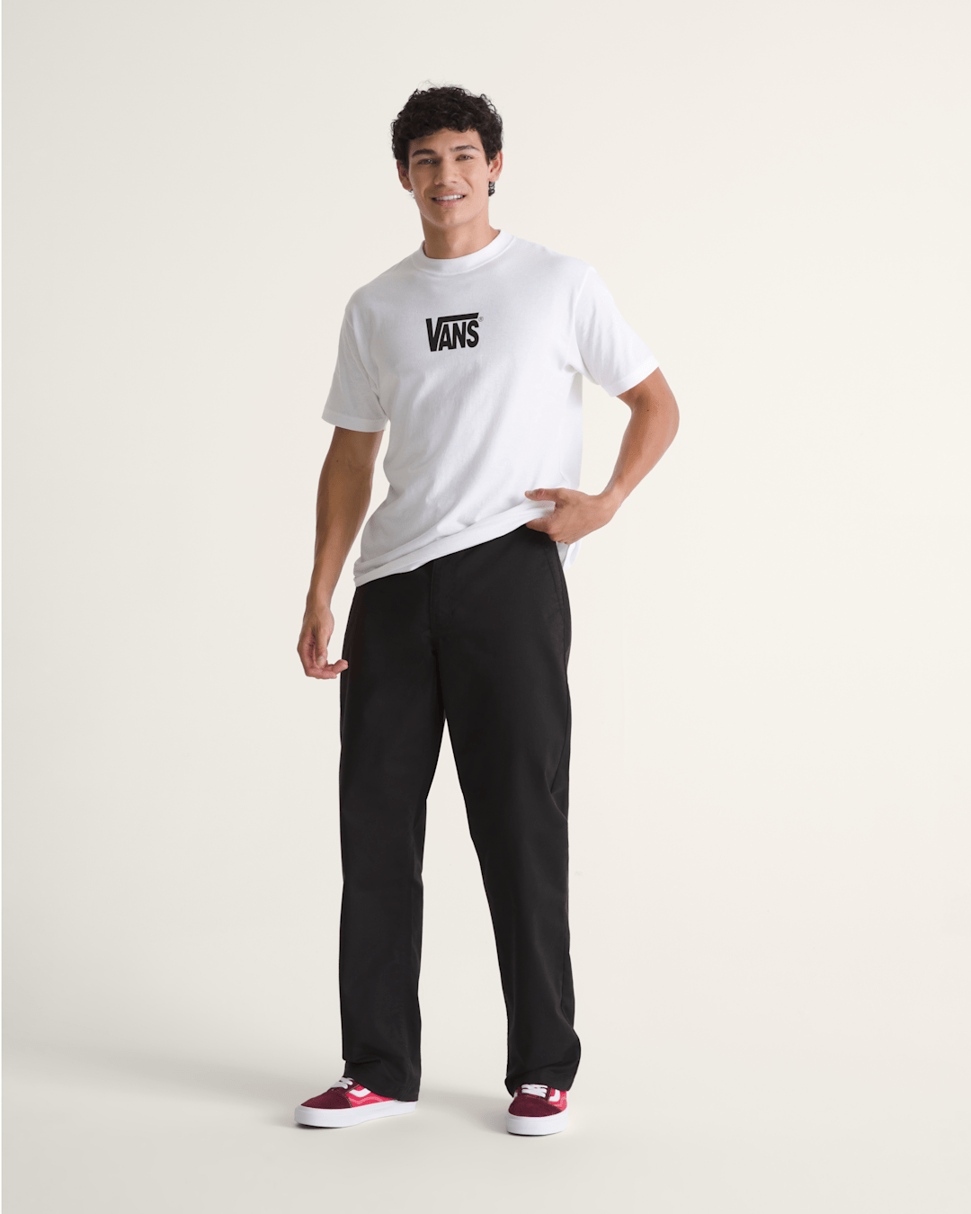 Authentic Chino Straight Pant in Black | Vans on sale