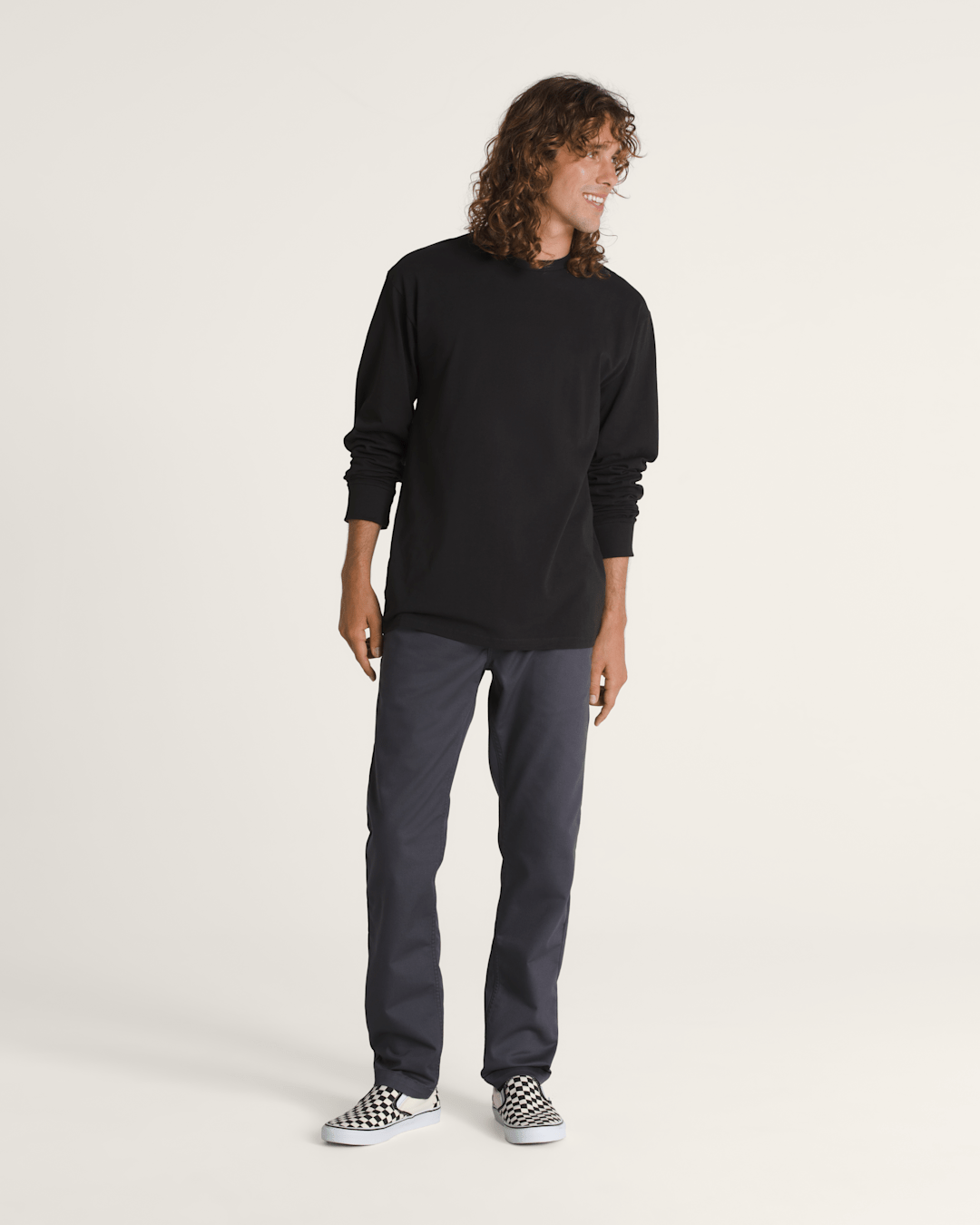 Authentic Chino Slim Pants in Asphalt Grey | Vans sale