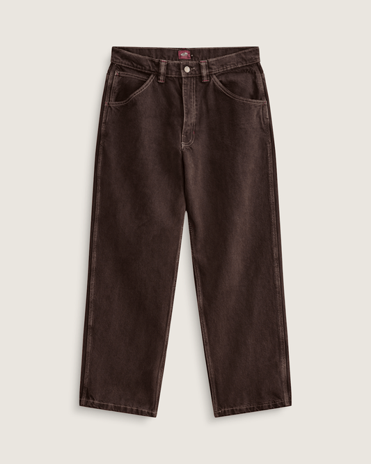 Skate Check-5 Loose Denim Pants in After Dark Brown | Vans on sale