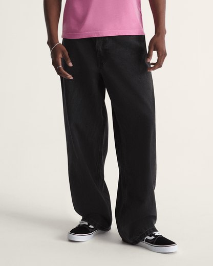 Check-5 Baggy Denim Pants in Black | Vans discount