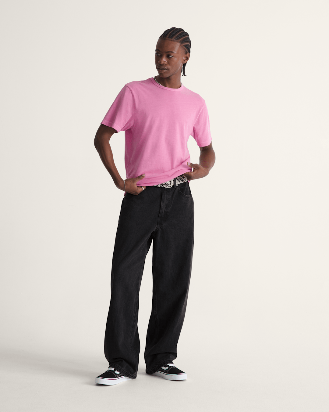 Check-5 Baggy Denim Pants in Black | Vans discount