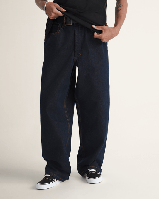 Check-5 Baggy Denim Pants in Dark Rinse Blue | Vans near me