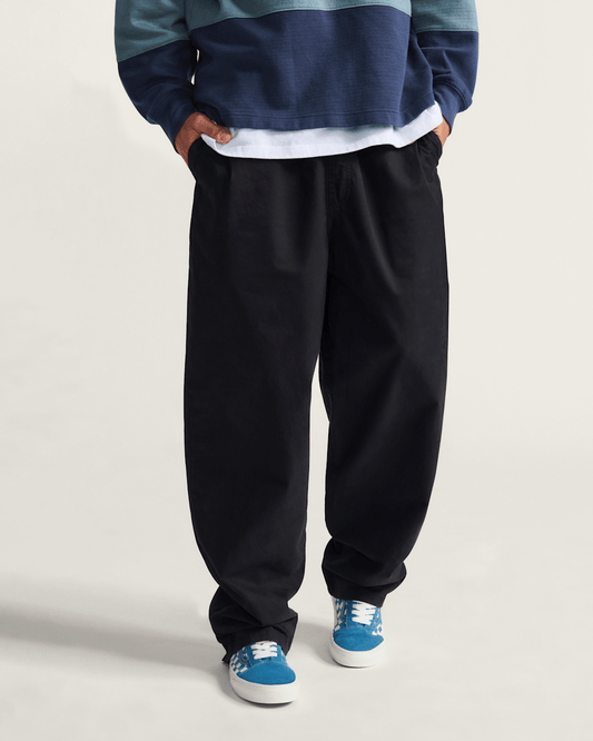 Range Baggy Tapered Elastic Waist Pant Black | Vans sale