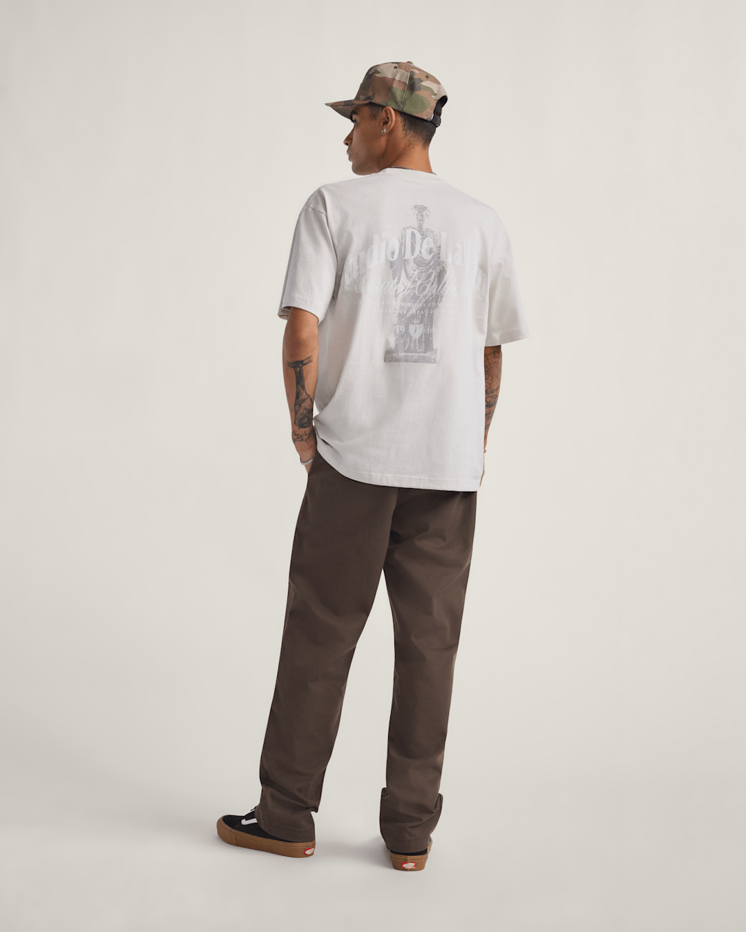 Authentic Chino Relaxed Pants in Coal Brown | Vans on sale
