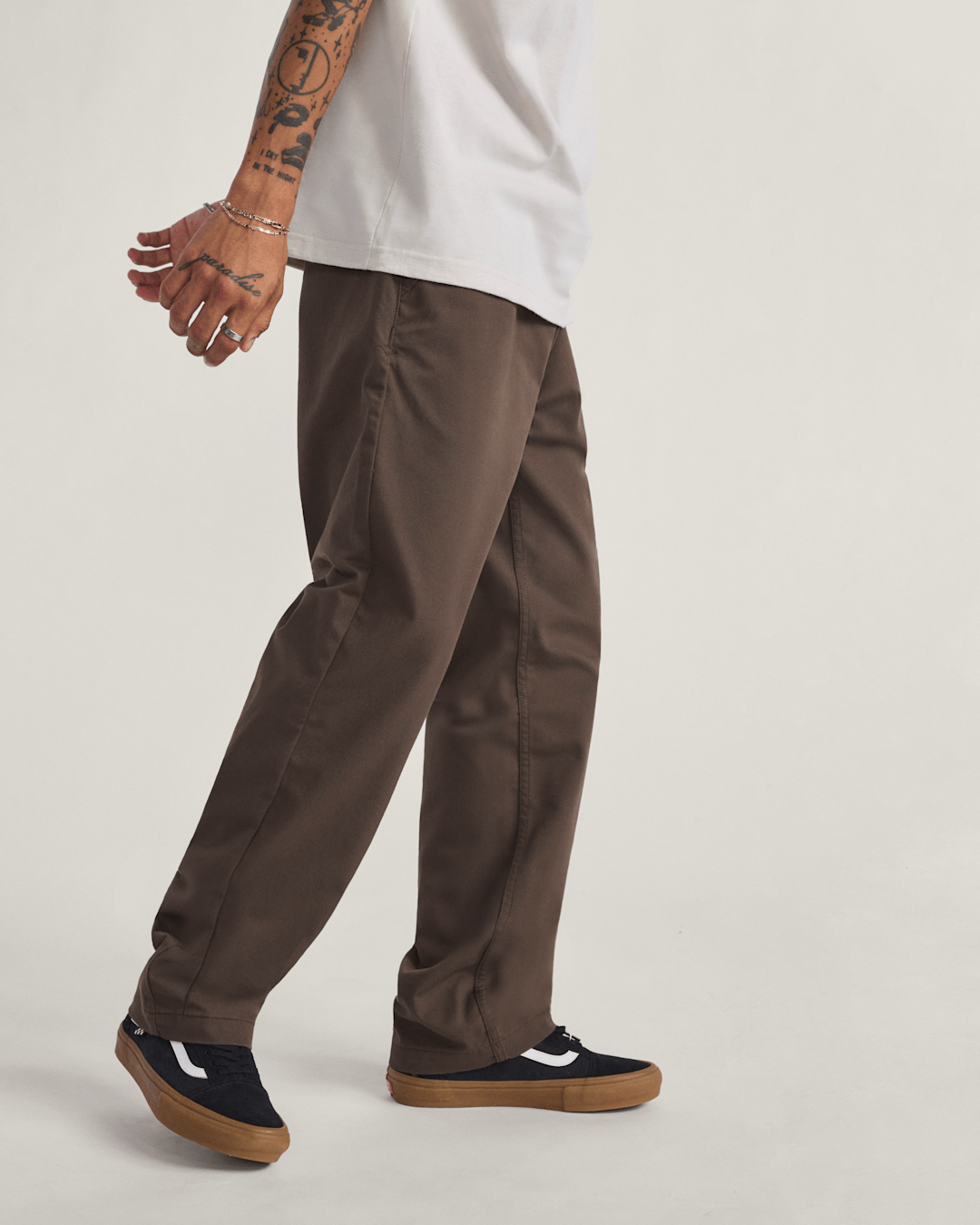 Authentic Chino Relaxed Pants in Coal Brown | Vans on sale