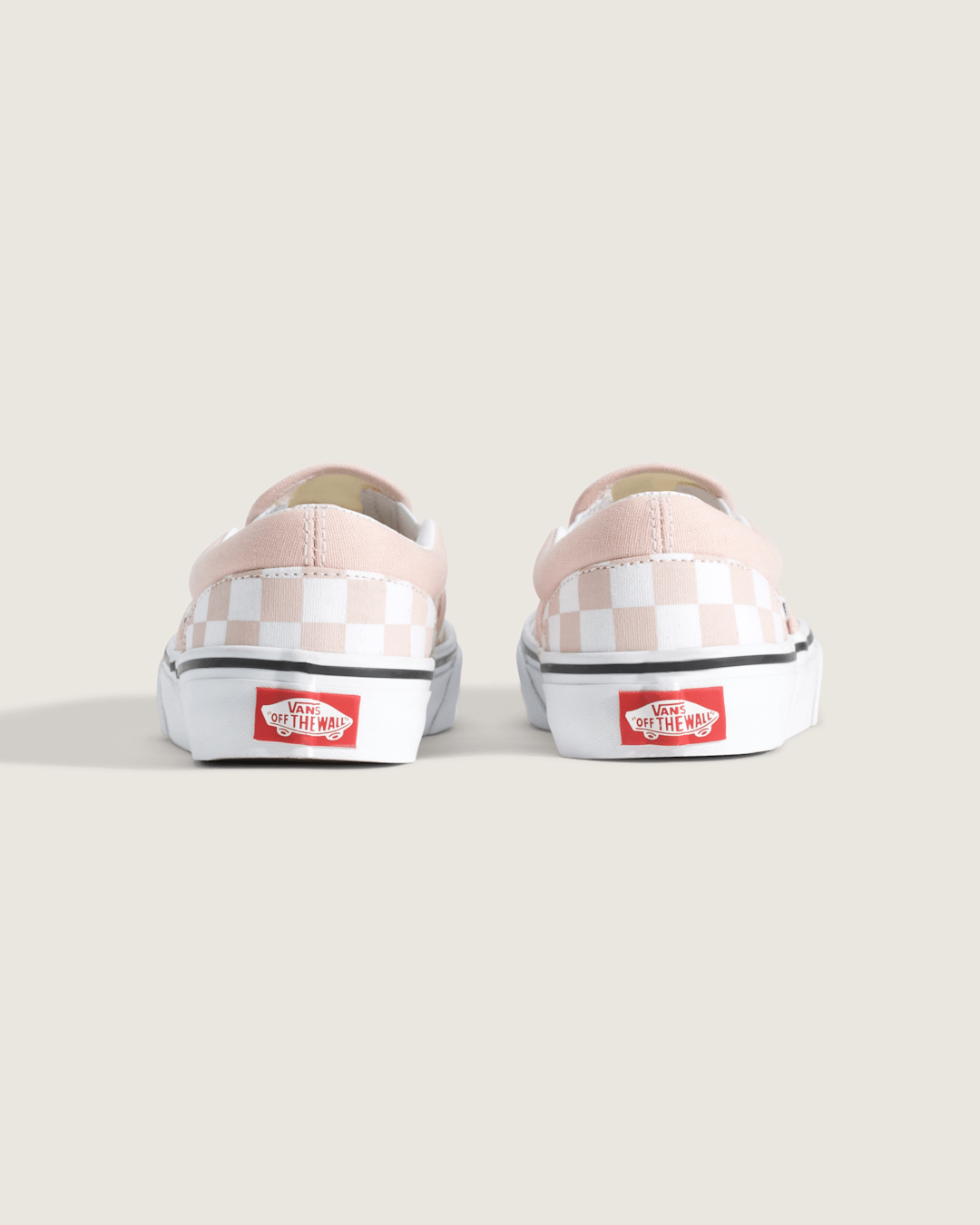Big Kids Classic Slip-On Checkerboard Shoe in Checkerboard Sepia Rose | Vans sale