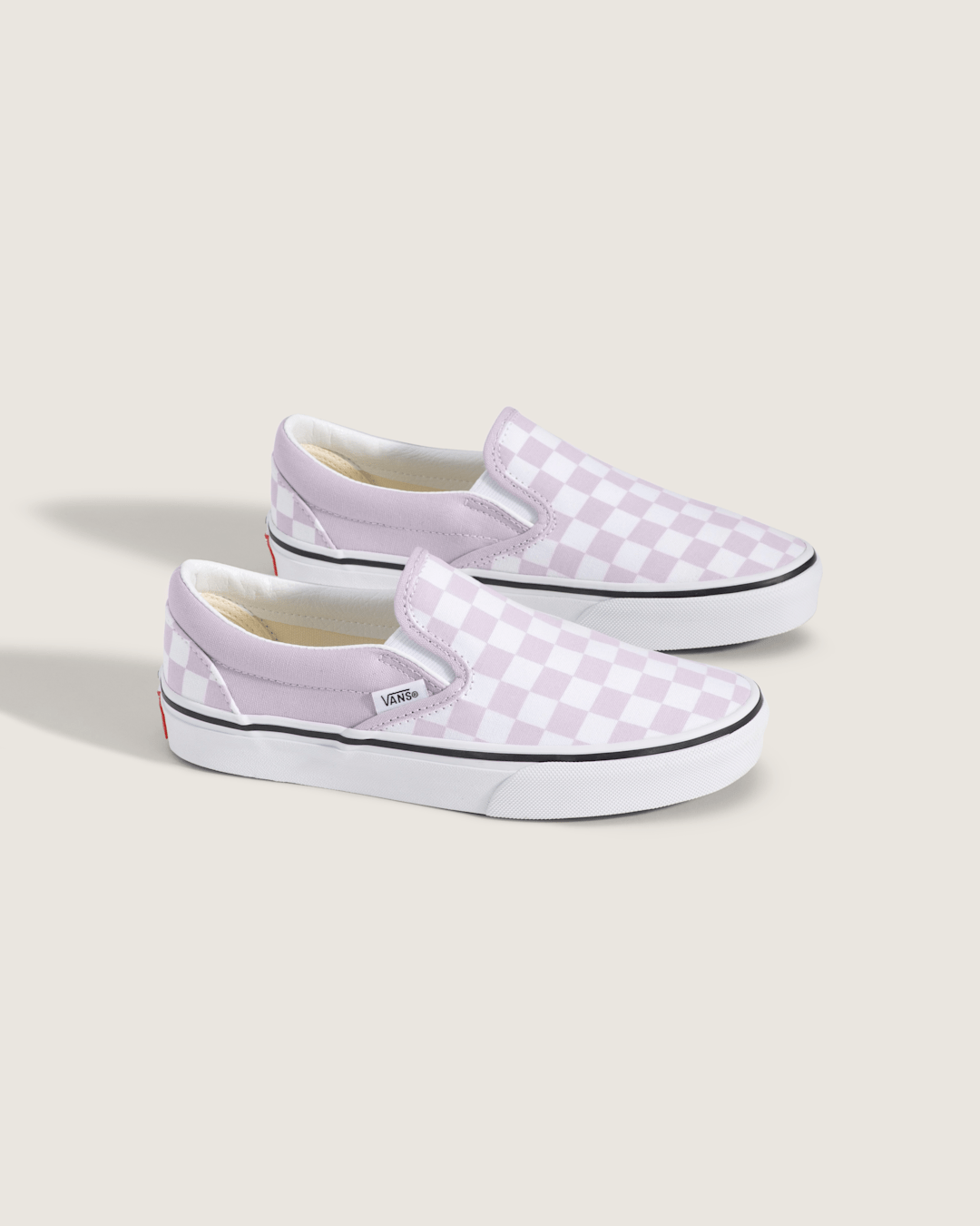 Big Kids Classic Slip-On Checkerboard Shoe in Checkerboard Lilac Mist Purple | Vans online