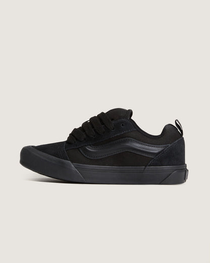 Big Kids Knu Skool Shoe in Triple Black | Vans on sale